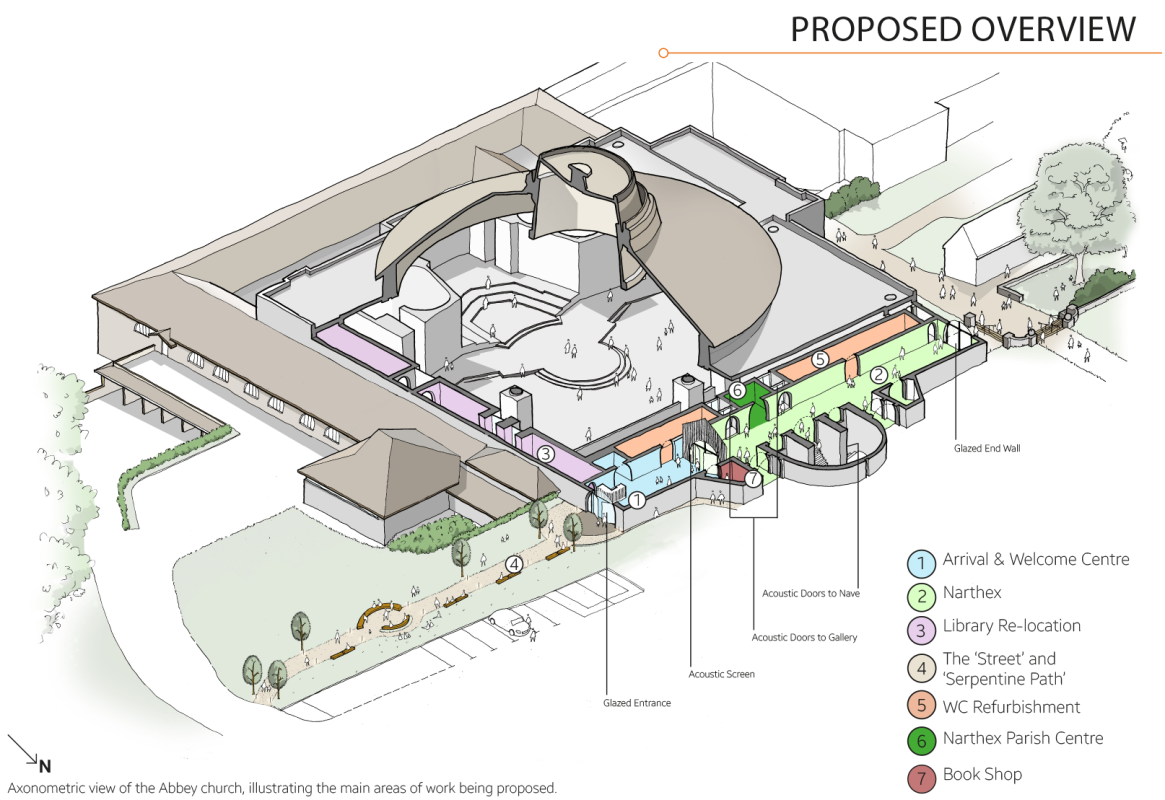 Worth Abbey church developments